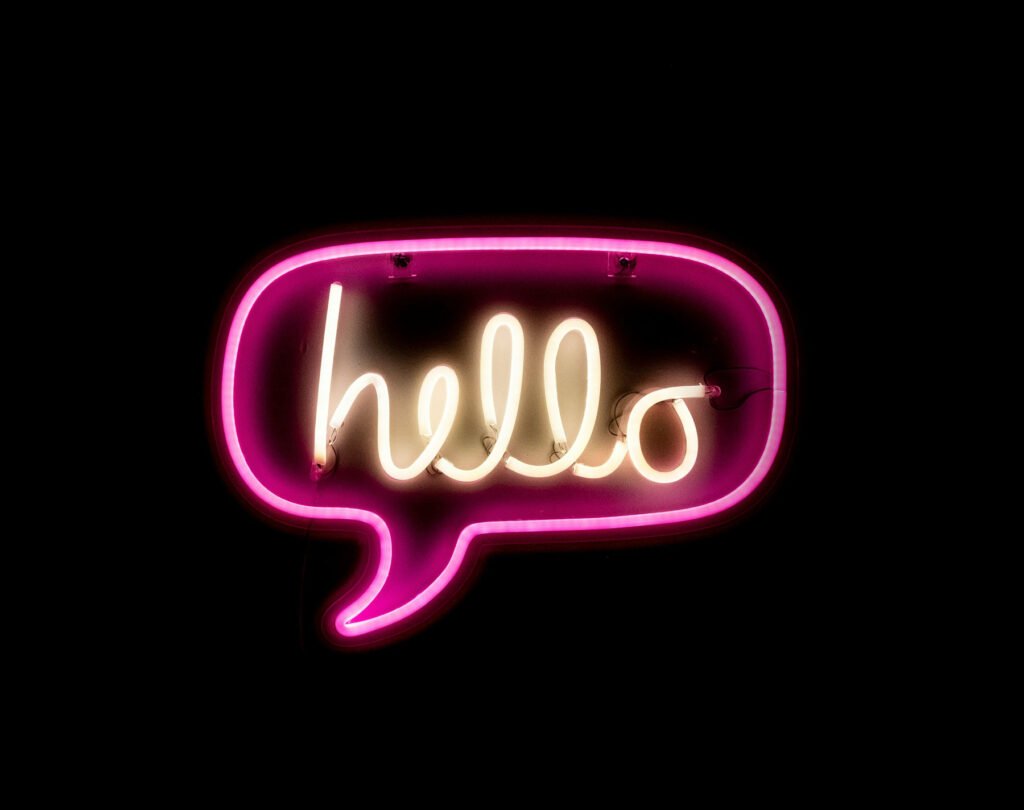 hello neon image